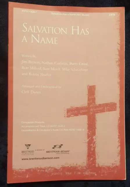 Salvation Has A Name (Arr.Duren) 45757-1428-7 SATB Sheet Music