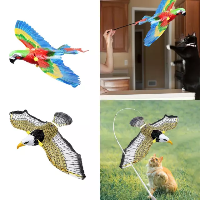 Simulation Bird Interactive Cat Toy Exerciser Jouets éducatifs Flying Birds