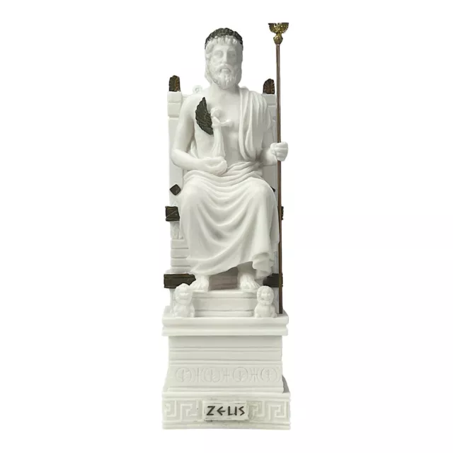 King of Gods Zeus Jupiter Greek Roman Statue Figure Sculpture Décor