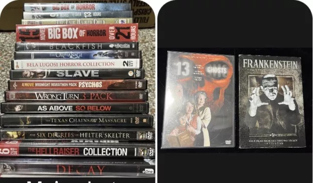 Lot 58 HORROR/SCIFI/THRILLER/CULT/ DVD's