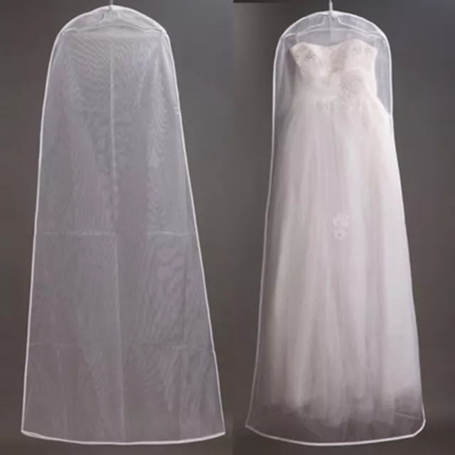 Sac de rangement pour robe de mariée transparent respirant et résistant à la