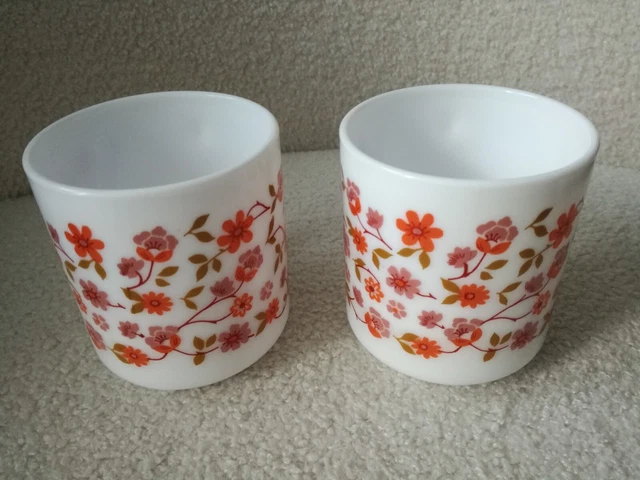 Lot De 2 Mugs Vintage Arcopal Publicitaires Total Années 70 – Tasse Rétro