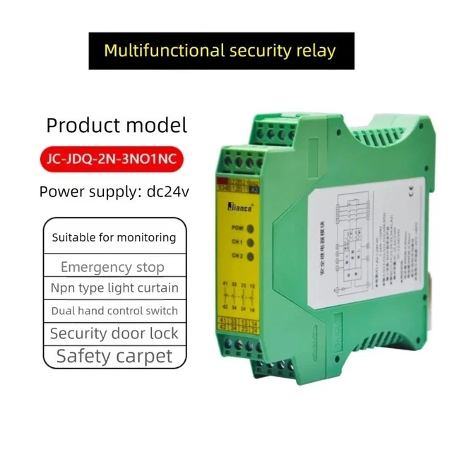 PNP DUAL-CHANNEL EMERGENCY Stop Interlock Safety Relay Switch 24V £85. ...