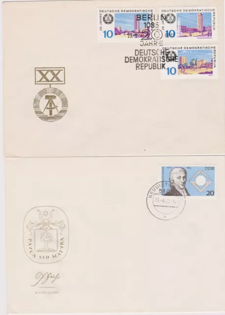 2 FDC´s 1969 und 1977