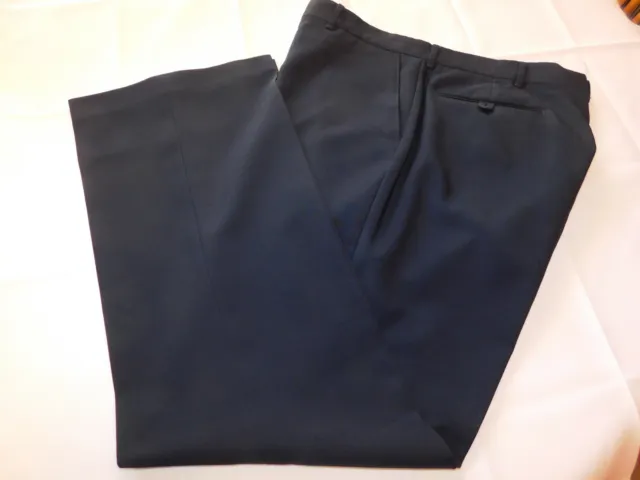 Kings Road Sears Men's Pants Size Full Cut 38 Medium pants slacks Navy Blue GUC