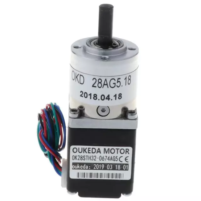 Planetary Gearbox Dual Shaft Nema 11 Stepper Motor 0.67A for DIY CNC Robot