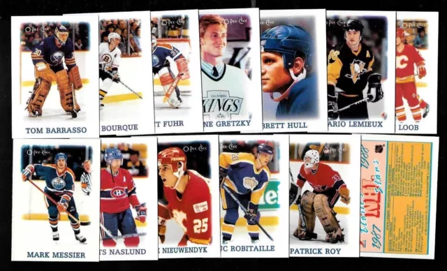 1988-89 Opc 88-89 O Pee Chee Leaders Stars Nhl Hockey Mini-Card See List