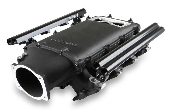 Holley EFI 300-684BK Holley LS3 Lo-Ram Manifold Kit Single Injector Front Fee...