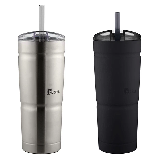 Bubba 2-Pack Envy Stainless Steel Tumbler w/ Straw, 24 oz - Black & Stainless