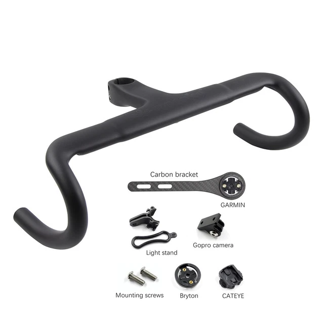 UD CARBON INTEGRATED Handlebars&Holder Bicycle Drop Bar Fit Cyclocross