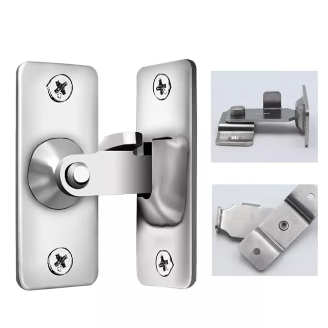 90 Degree Stainless Door Latch Sliding Screen Door Latch Barn Door Lock Hasp