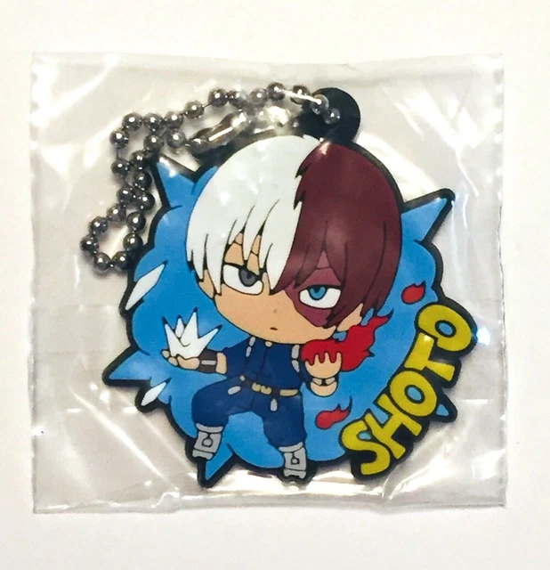 SHOTO TODOROKI RUBBER Strap Charm My Hero Academia Japan keychain Kura ...