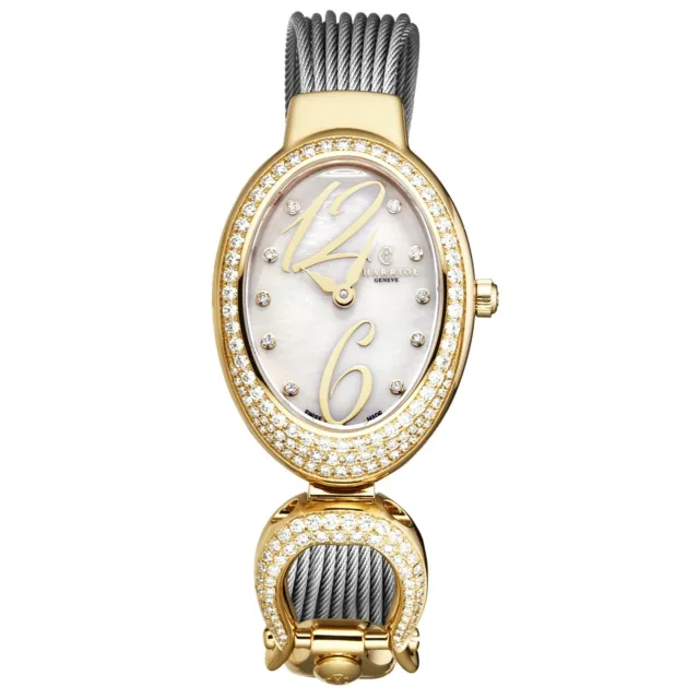 Charriol Women's Marie-Olga MOP Dial Diamond Gold-Tone Swiss Watch MOYD1.570.002
