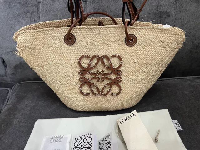 LOEWE INCOMING! 2023 Anagram Basket Bag! Woven with irica palm