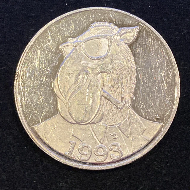 1 OZ .999 Silver Round - 1993 Joe Camel - Original Velvet Pouch COA -  SKU-Q1973 $82.16