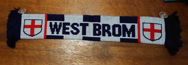 5x West Brom Crested Mini Scarf Car Hang Up With Rubber Suction Pads Football