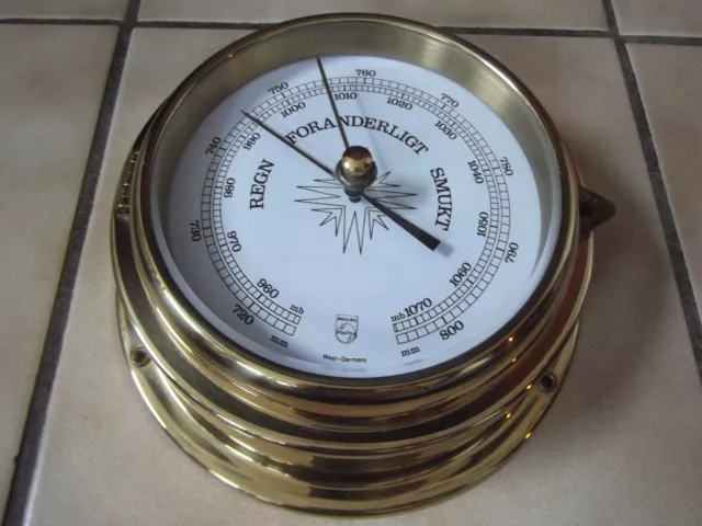 Dekoratives Schiffsbarometer Von Philips Made In West Germany #8793