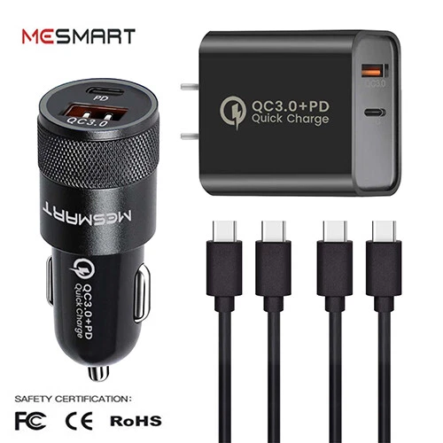 FAST USB TYPE C Wall Car Charger Type C Cable For Apple iPhone 15 Pro