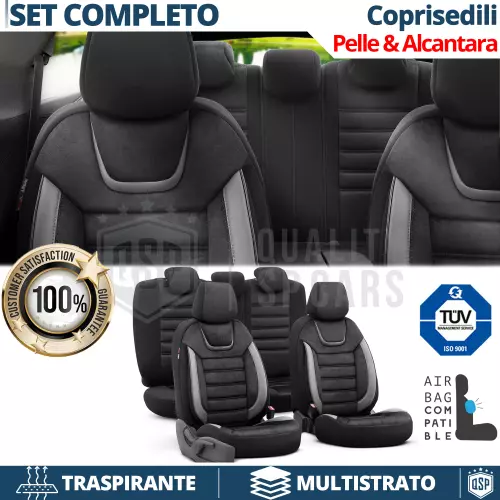 COPRISEDILI per Ford Kuga Pelle Pu e Effetto Alcantara Anteriori + Post TÜV Tett