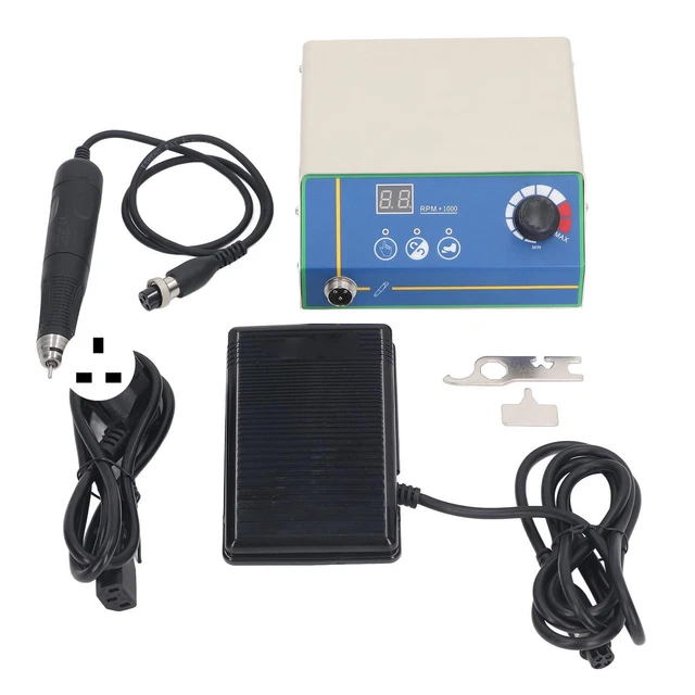 Micro Motor Grinder 50000RPM Adjustable Speed Polishing Machine UK Plug TDM