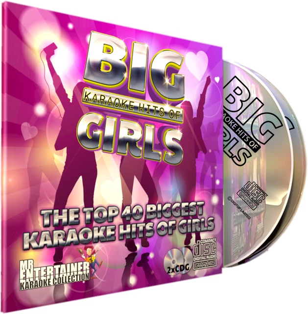 GIRLS G (CDG) - 40 Grandi Successi Femminili: 2 CD Con Playback E Testo Su Schermo, Karaoke Per Serate E Divertimento - 2