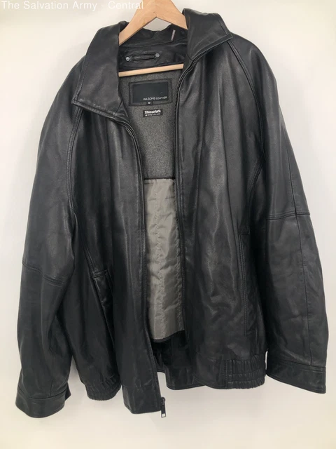 Wilsons Leather Black Coat - Size Men's 3x
