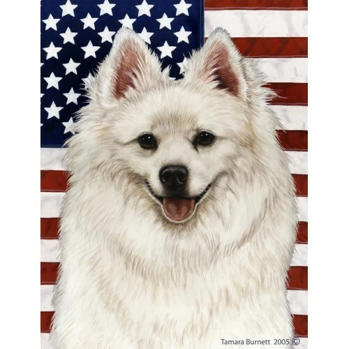 Patriotic (D2) House Flag - American Eskimo 32126