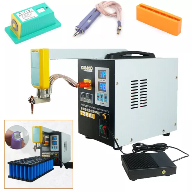 SUNKKO 3.6KW Spot Welder 738AL for Battery Pack  50A-900A Welding Current 110V