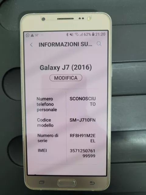 Samsung J7 2016 GOLD