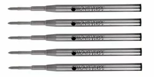 5 - Monteverde Ballpoint Pen Refills for Montblanc Pens, M13, M14, Bulk Packed