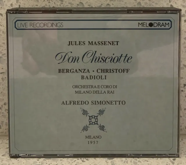 Massenet Don Chisciotte [Live 1957] (2CD Melodram) Simonetto Christoff Berganza