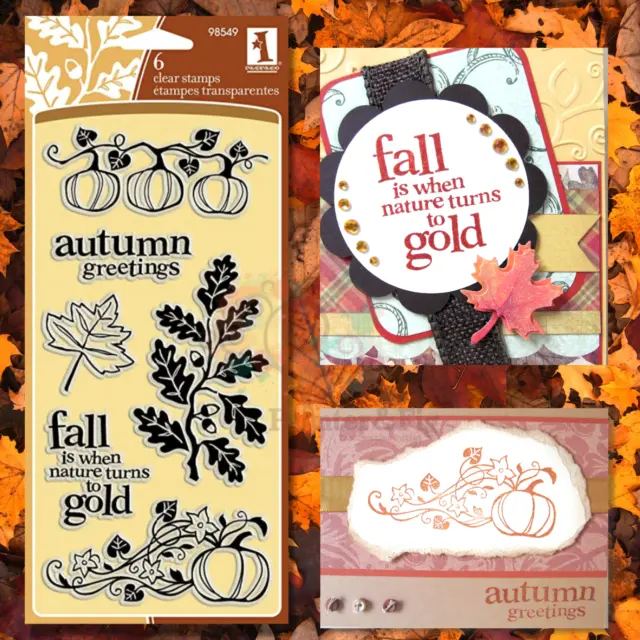 Leaf Leaves Stamps, Autumn, Fall, Pumpkins, Greetings, Foliage, Oak Leaves