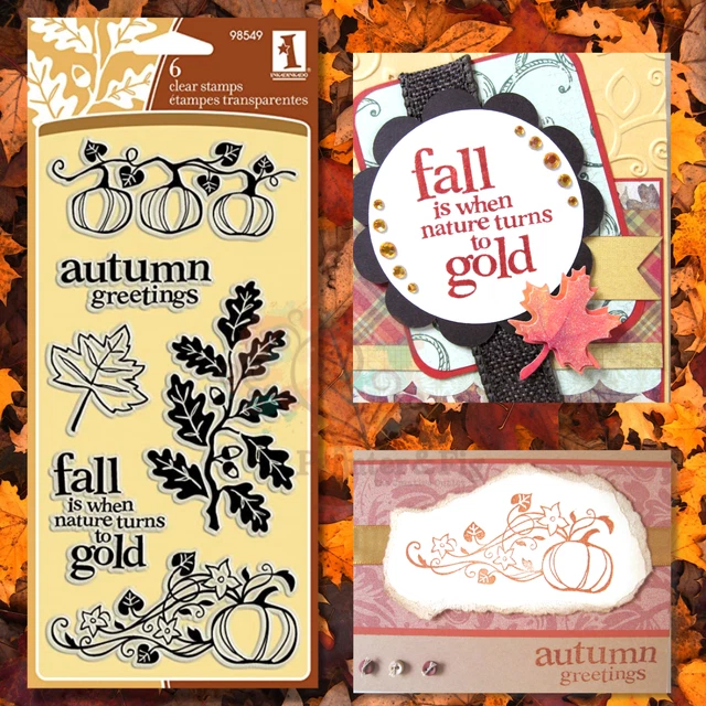 Leaf Leaves Stamps, Autumn, Fall, Pumpkins, Greetings, Foliage, Oak Leaves