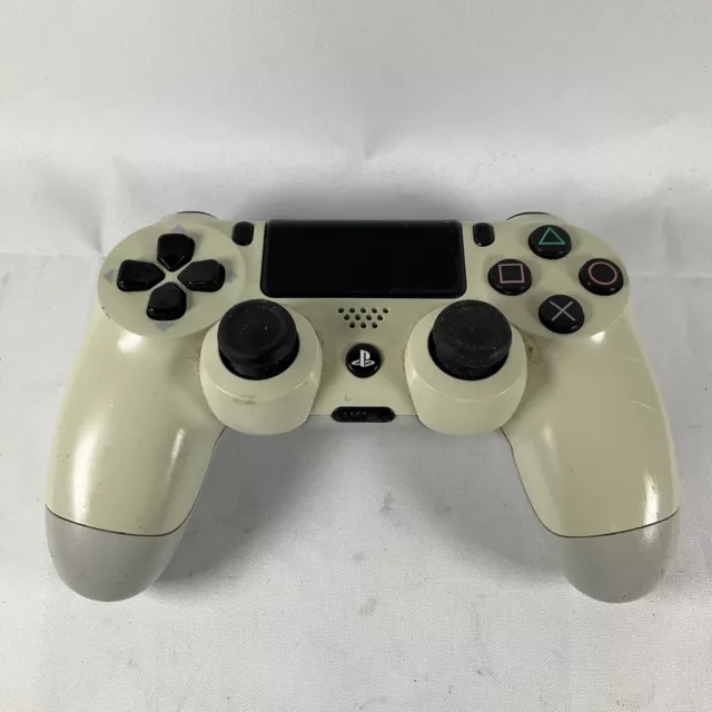 Oficial Sony PLAYSTATION 4 Blanco Y Gris Mando Descoloridas