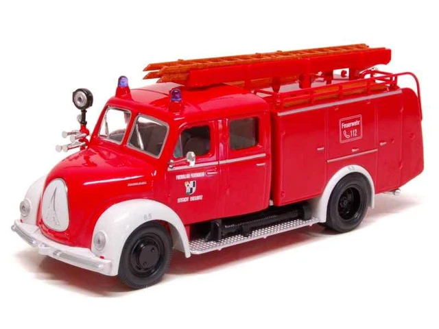 Modellino in miniatura Magirus TLF 16 1/43 Minichamps Merkur A pompier