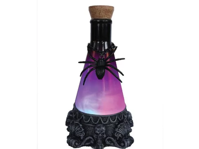 Pink Potion Bottle Witch Halloween Prop Party Decor Wicca Magic Spell Cauldron