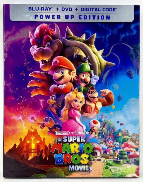 THE SUPER MARIO Bros. Movie (2023) BluRay + DVD + Slipcover Chris