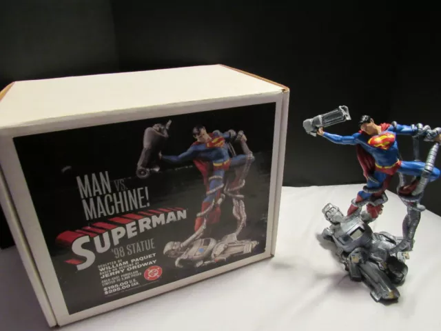 DC Comics SUPERMAN MAN VS MACHINE 12" Full-Size Statue 1998 Maquette Batman 1473 DC Comics SUPERMAN MAN VS MACHINE 12" Full-Size Statue 1998 Maquette Batman 1473