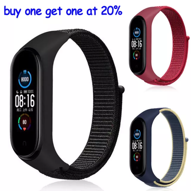 Nylon Remplacement Bracelet Pour Xiaomi Mi Bande 5 6 4 3 Miband .J