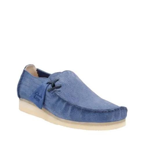 Clarks Originals Mens ** Wallabees Lugger Night Blue Lea ** UK 7,8,9 G