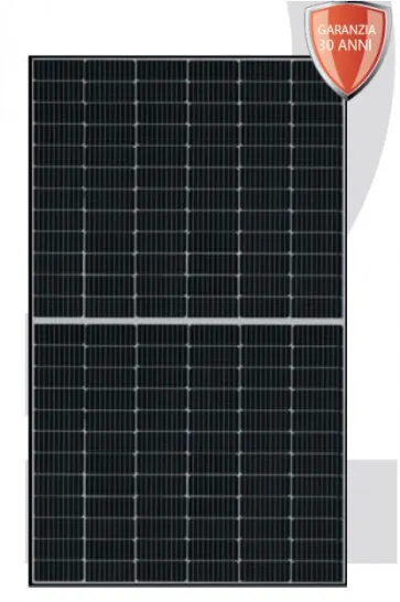 Pannello Solare Fotovoltaico 500W 24V Monocristallino cornice nera tipo Half-Cut