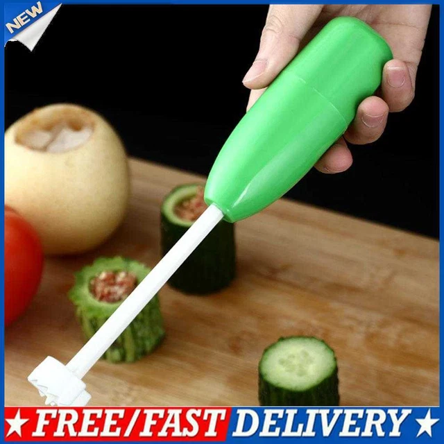 4x Fruit Corer Eliminar Cortadora Excavación Vegetal Cortador en Espiral Gadget de Cocina