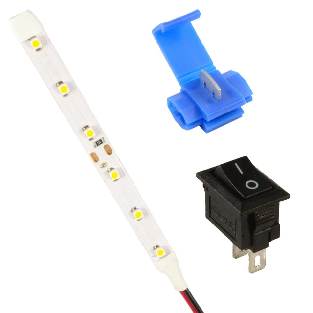 Barre De LED Avec Interrupteur - 470 Mm, 12V - Pour éclairage Intérieur Véhicule Ou Meuble
