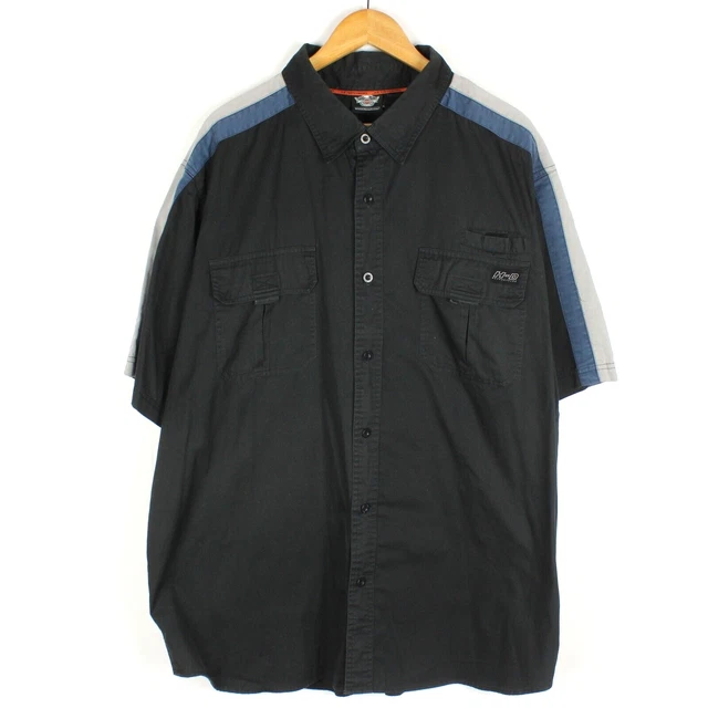 Chemise REPUBLICA Jeans Homme Noire Taille S - Coton 2 Poches - Neuve