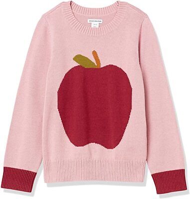 Girls Age 2 Yrs Pink Fruit Pullover 100% Cotton Jumper Amazon Essentials