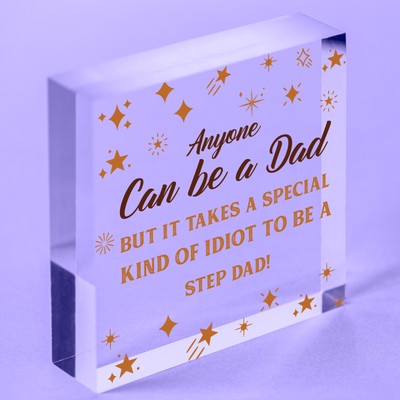 Neuheit Step Papa Geschenke Für Vatertag Lustig Geschenkideen Acryl Schild 