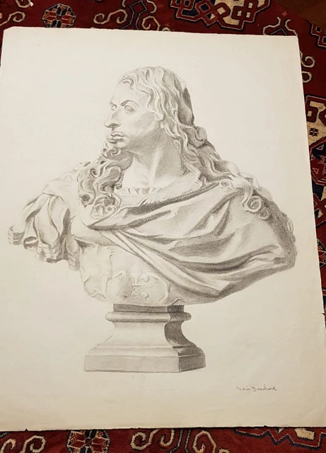 Raffinato Disegno Dignitario Di Corte, Primo Xx Secolo