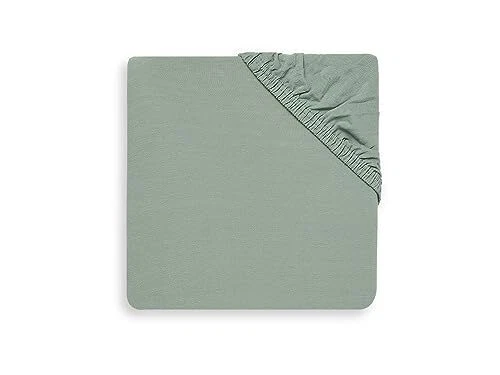 Jollein Drap-Housse en Jersey, 120 cm Longueur x 60 cm Largeur, Vert Cendré