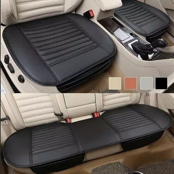 3 Piece Universal Car Seat Cover Cushion Pad Mat Protector Front & Rear