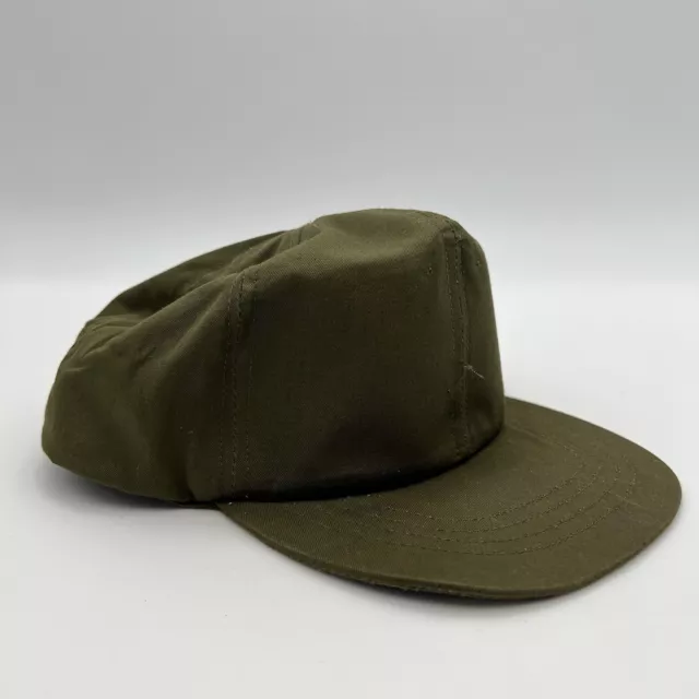 Vintage 70s 1978 Men's Military Sage Green Cap Hat Size 7 Fitted Post Vietnam 2
